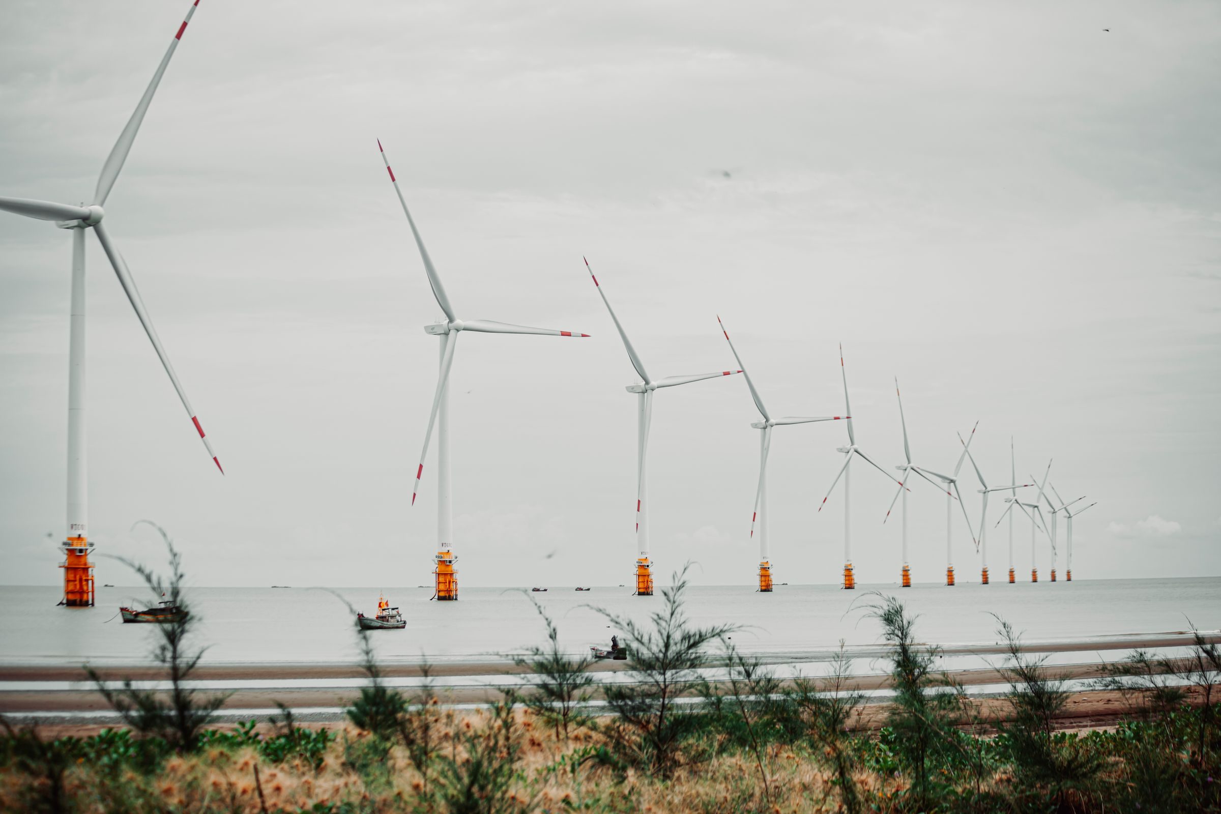 Offshore-Windpark vor der Kueste